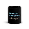 mirada, cabeceo, abrazo - Schwarze glänzende Tasse