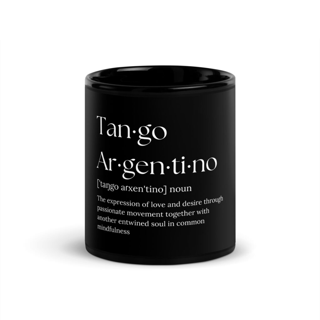 black-glossy-mug-black-11oz-front-64e762e5c4a5d.jpg Tango Argentino Definition - Schwarze glänzende Tasse