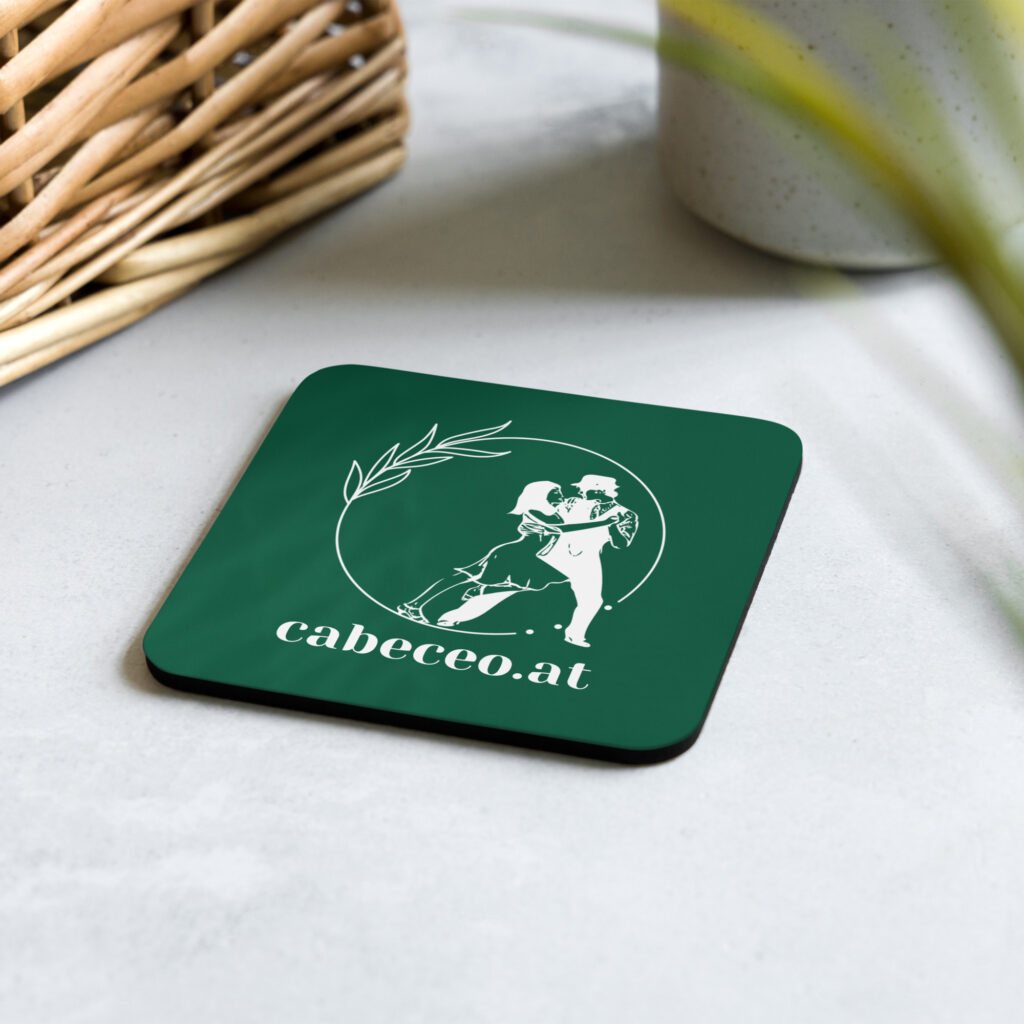 cabeceo.at - Korkuntersetzer Dunkelgrün