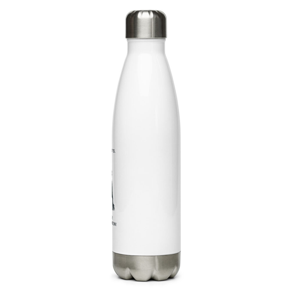 stainless-steel-water-bottle-white-17oz-left-64ea36cd680b4.jpg Ich gehe Tango tanzen - Edelstahl Trinkflasche