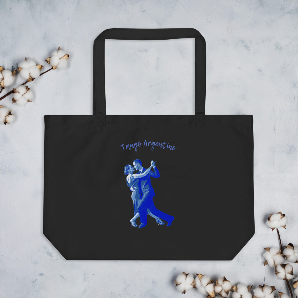 large-eco-tote-black-front-650999a671aee.jpg Tango Argentino - Großer Bio-Baumwollbeutel