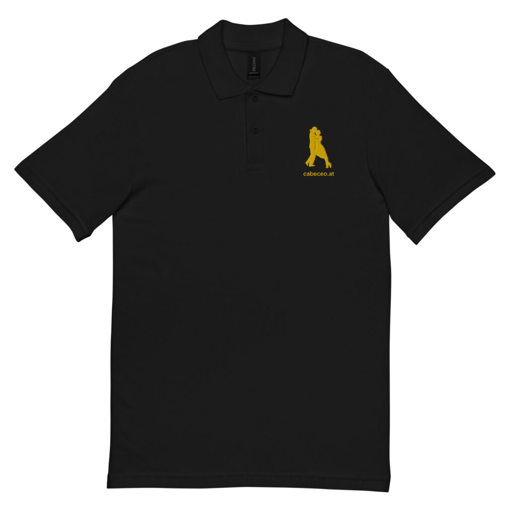unisex-pique-polo-shirt-black-front-64f777604c335.jpg Volcada - Tango Piqué-Poloshirt Herren