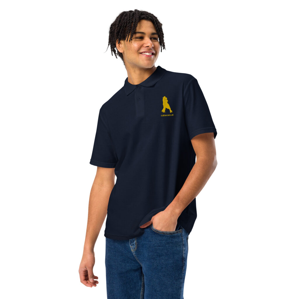 unisex-pique-polo-shirt-navy-front-64f777609b505.jpg Volcada - Tango Piqué-Poloshirt Herren