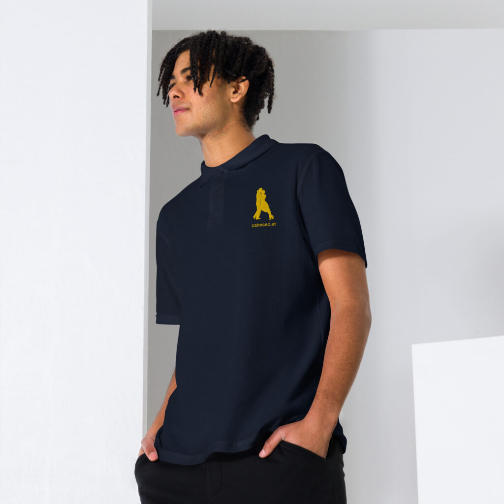 unisex-pique-polo-shirt-navy-front-64f777609b635.jpg Volcada - Tango Piqué-Poloshirt Herren