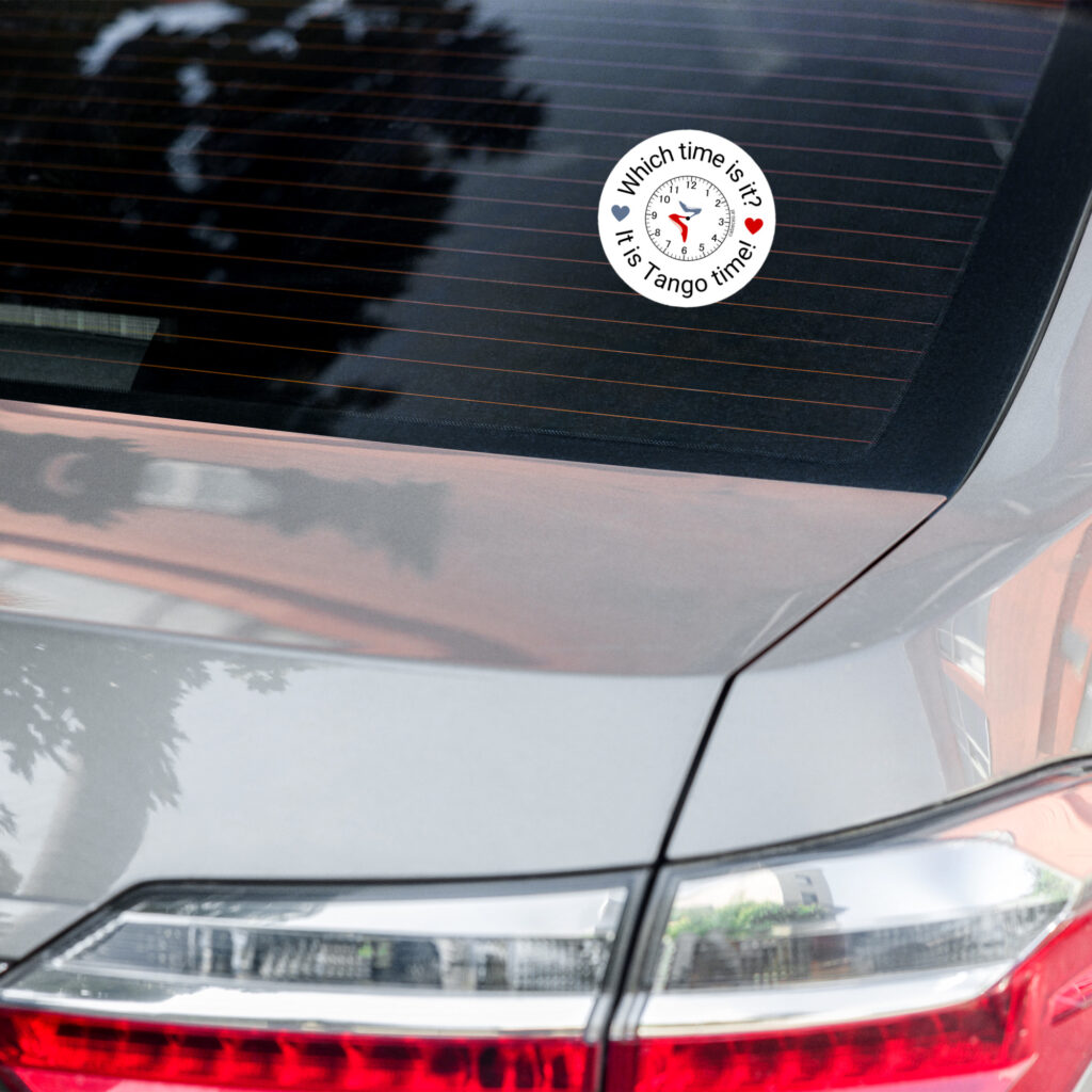 It is Tango time - Blasenfreie Aufkleber