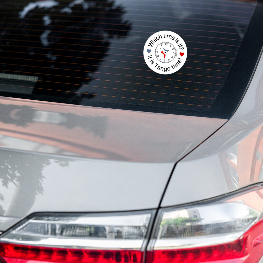 It is Tango time - Blasenfreie Aufkleber