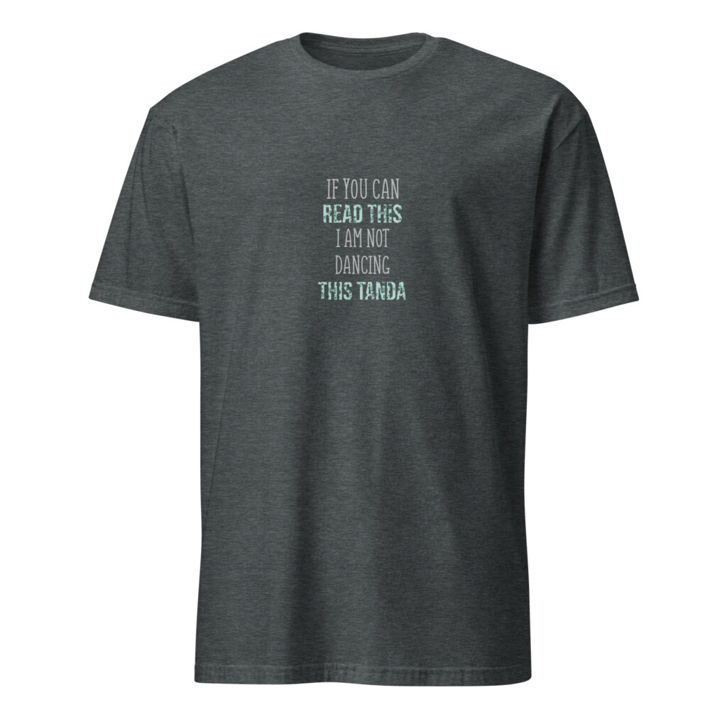 If you can read this - Dunkel - Kurzärmeliges Unisex-T-Shirt