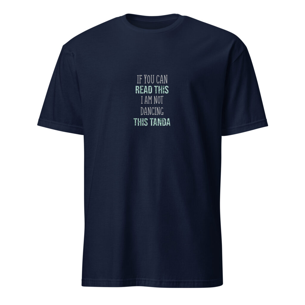 If you can read this - Dunkel - Kurzärmeliges Unisex-T-Shirt