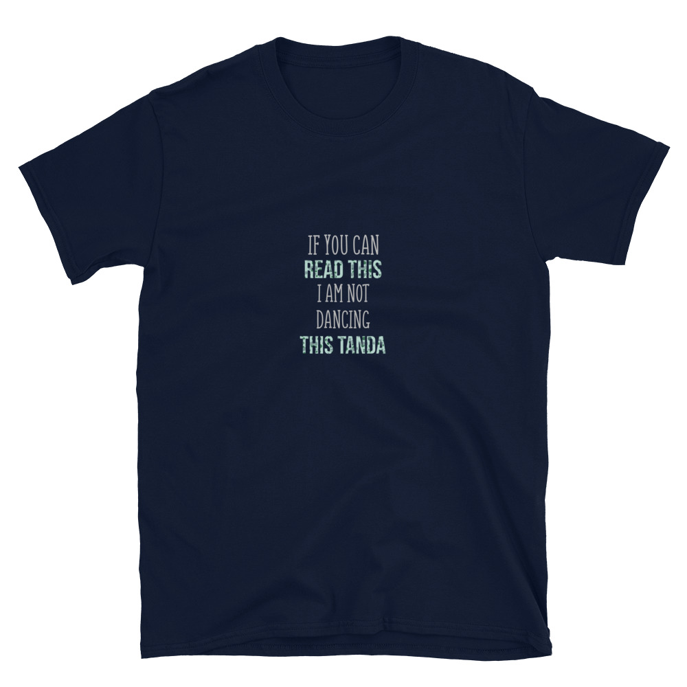 If you can read this - Dunkel - Kurzärmeliges Unisex-T-Shirt