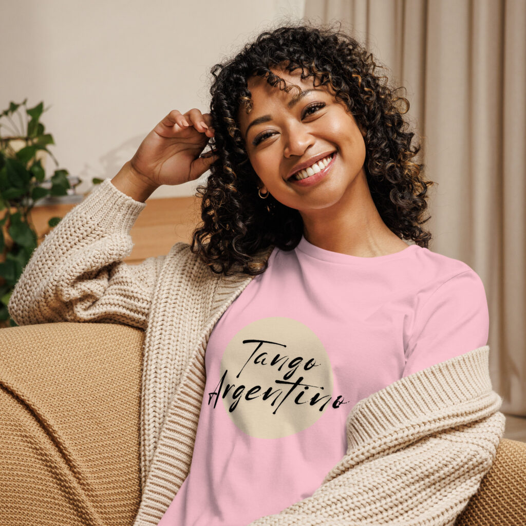 Tango Argentino - Lockeres Damen-T-Shirt Hell