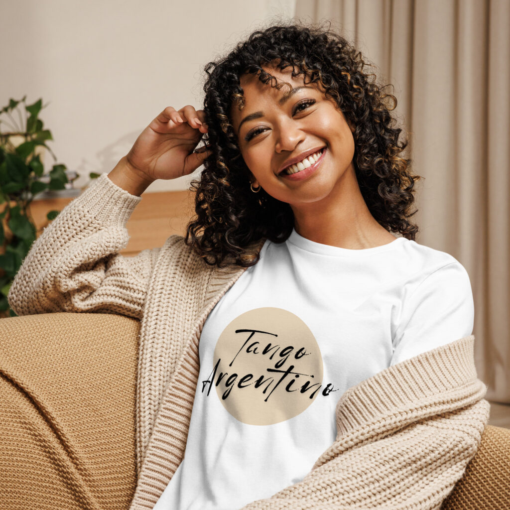 Tango Argentino - Lockeres Damen-T-Shirt Hell