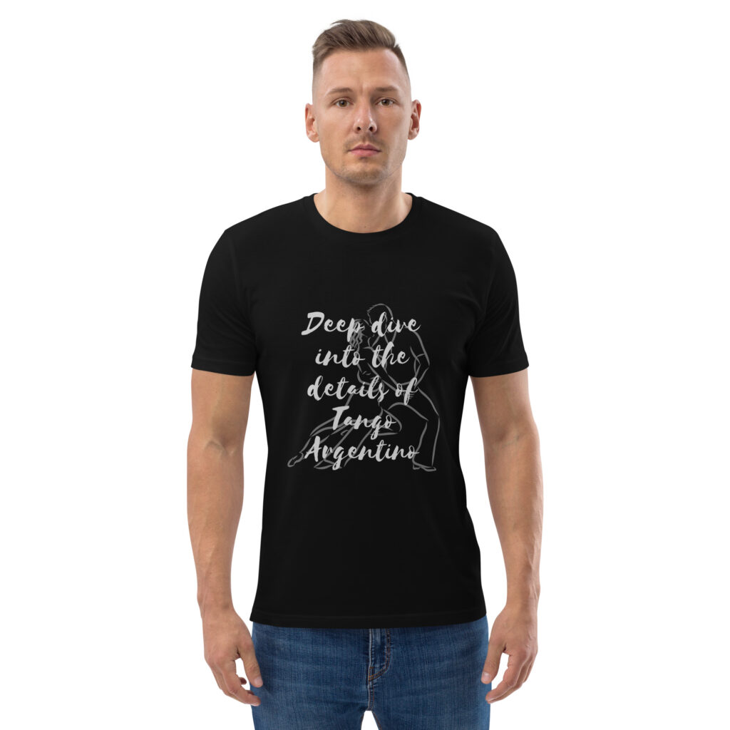 unisex-organic-cotton-t-shirt-black-front-2-66617cb7277ba.jpg Deep Dive - Schrift Hell - Unisex-Bio-Baumwoll-T-Shirt