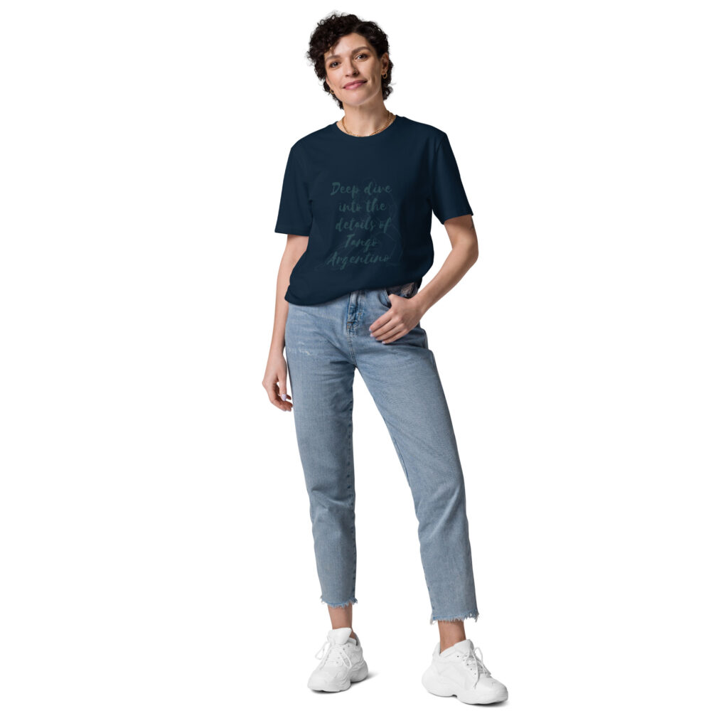 Deep Dive - Schrift Dunkel - Unisex-Bio-Baumwoll-T-Shirt