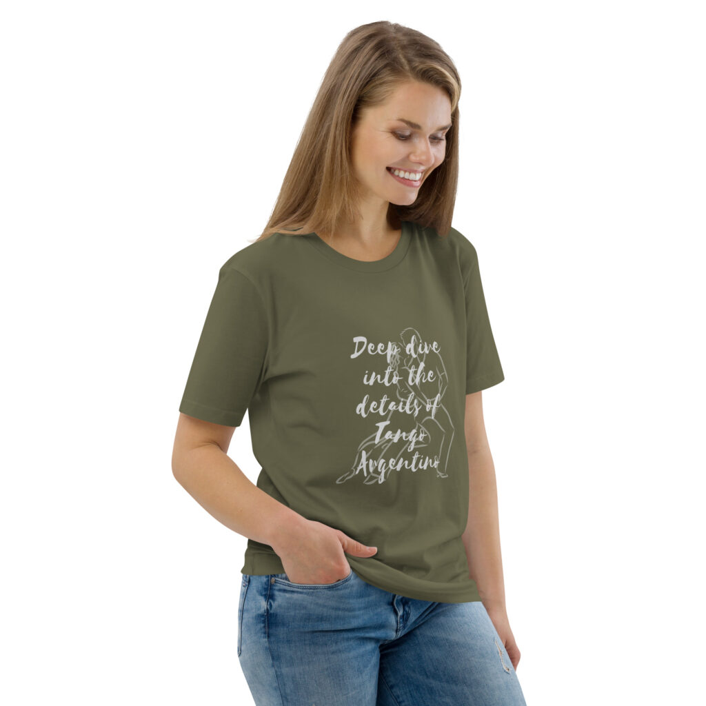 unisex-organic-cotton-t-shirt-khaki-right-front-66617cb732663.jpg Deep Dive - Schrift Hell - Unisex-Bio-Baumwoll-T-Shirt