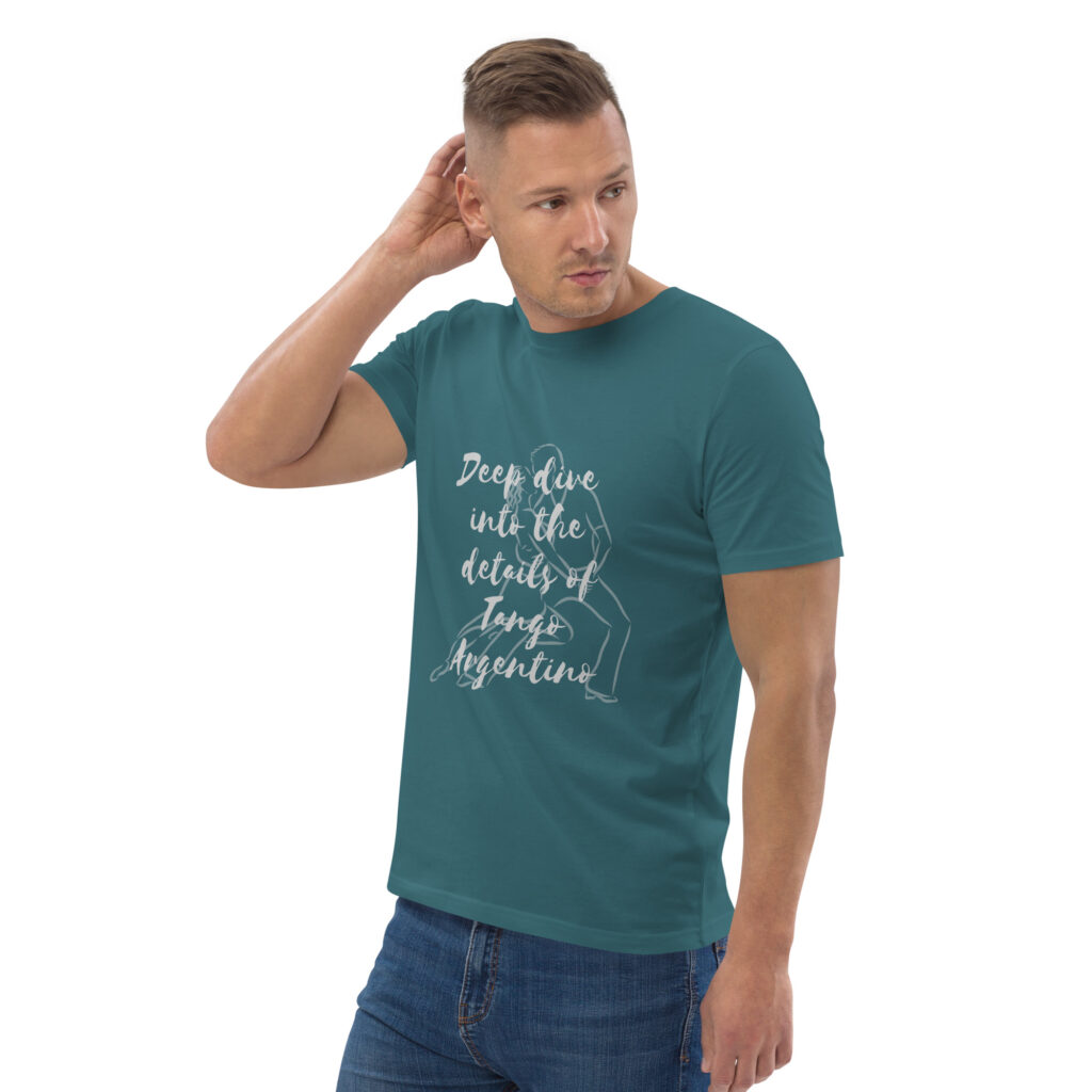 unisex-organic-cotton-t-shirt-stargazer-left-front-66617cb72f4ec.jpg Deep Dive - Schrift Hell - Unisex-Bio-Baumwoll-T-Shirt