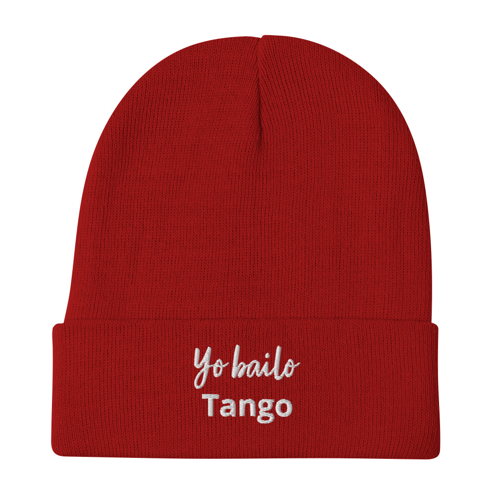 Yo bailo Tango - Bestickte Beanie