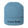 organic-ribbed-beanie-light-avio-blue-front-693137591c04f.jpg Yo bailo Tango - Gerippte Bio-Beanie
