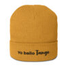 organic-ribbed-beanie-mustard-yellow-front-693137591c17e.jpg Yo bailo Tango - Gerippte Bio-Beanie