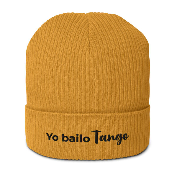 organic-ribbed-beanie-mustard-yellow-front-693137591c17e.jpg Yo bailo Tango - Gerippte Bio-Beanie